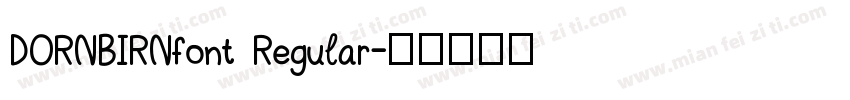DORNBIRNfont Regular字体转换